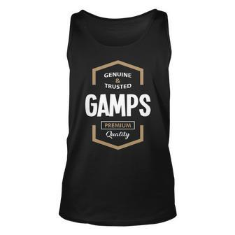 Gamps Grandpa Gift Genuine Trusted Gamps Quality Unisex Tank Top - Seseable