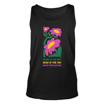 Gardening Lover Hands In The Dirt Heart With Nature Unisex Tank Top - Monsterry AU