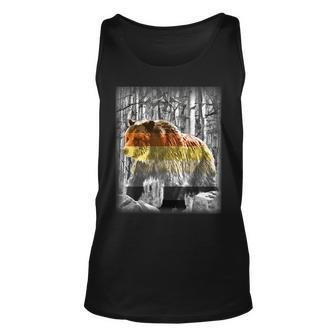Gay Bear Pride Grizzly Among The Aspen Unisex Tank Top | Mazezy