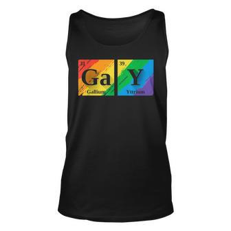 Gay Periodic Elements Gift For Gay Friend Men Lgbt Science Unisex Tank Top | Mazezy