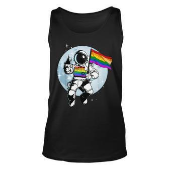 Gay Pride Flag Lgbt Astronaut For Pride Month 2019 Unisex Tank Top | Mazezy