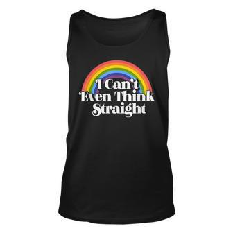 Gay Pride - I Cant Even Think Straight Unisex Tank Top | Mazezy