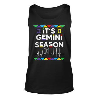 Gemini Season Zodiac Sign Funny Birthday Boys Girls Unisex Tank Top | Mazezy