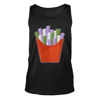 Genderqueer Lgbtq Potato French Fries Pocket Gay Pride Unisex Tank Top | Mazezy