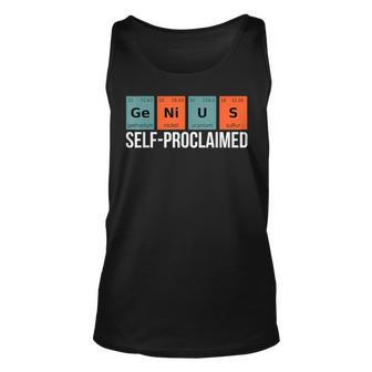 Genius Element Periodic Table Self Proclaimed Sarcasm Tank Top | Mazezy
