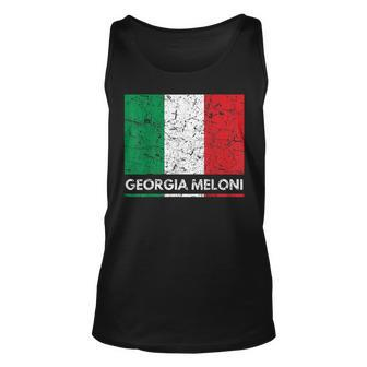 Georgia Meloni Italian Hero Italy Flag Unisex Tank Top | Mazezy UK