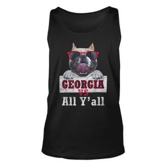 Georgia Vs All Yall | Funny Vintage Bulldog Unisex Tank Top | Mazezy CA