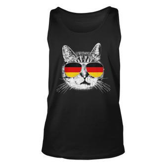 German Flag T Cat Heritage Pride Germany Oktoberfest Unisex Tank Top | Mazezy