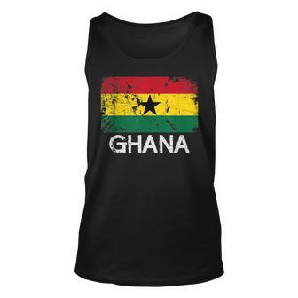 Ghanaian Flag | Vintage Made In Ghana Gift Unisex Tank Top | Mazezy CA
