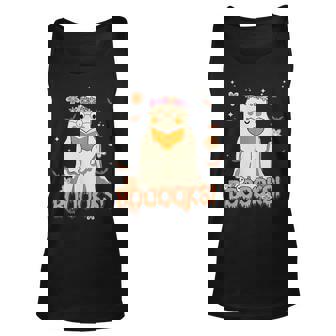 Ghost Boo Read Books Library Ghost Book Reading Halloween Reading Tank Top | Mazezy