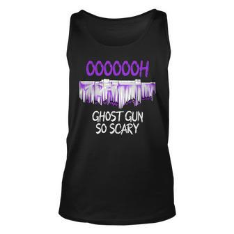 Ghost Gun So Scary Halloween Tank Top - Monsterry DE