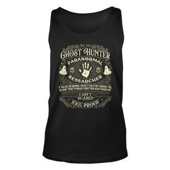 Ghost Hunter - Ghost Hunting Halloween Paranormal Activity Unisex Tank Top - Seseable