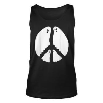 Ghost Peace Sign Tank Top | Mazezy UK