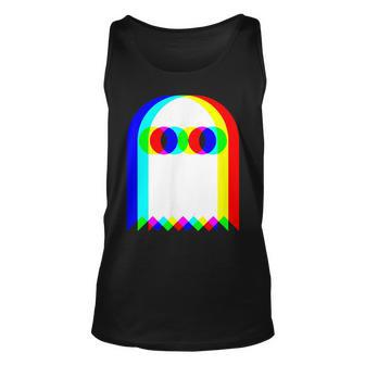 Ghost Trippy Vaporwave Halloween Techno Rave Edm Music Party Tank Top - Monsterry CA