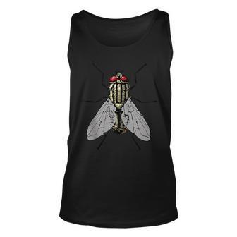 Giant Creepy Scary House Fly Bug Insects Halloween Costume Unisex Tank Top | Mazezy