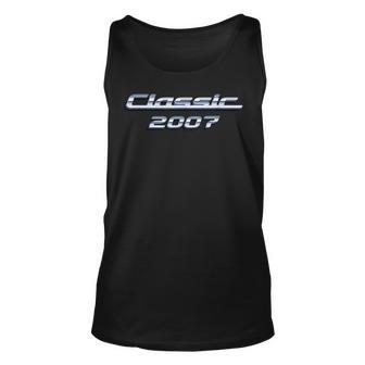 Gift For 13 Year Old Vintage Classic Car 2007 13Th Birthday Unisex Tank Top | Mazezy