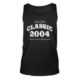 Gift For 16 Year Old Vintage Classic Car 2004 16Th Birthday Unisex Tank Top | Mazezy