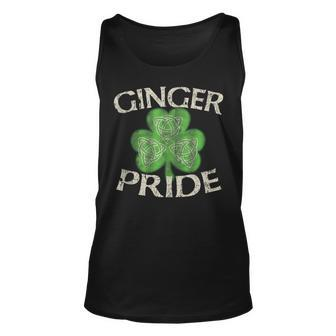Ginger Pride Celtic St Patricks Day Lucky Irish Unisex Tank Top | Mazezy