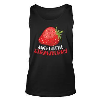 Girls Strawberry Sweet Little Strawberry Fruit Unisex Tank Top | Mazezy