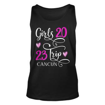 Girls Trip Cancun Mexico 2023 Vacation Matching Group Gift For Women Unisex Tank Top - Thegiftio UK
