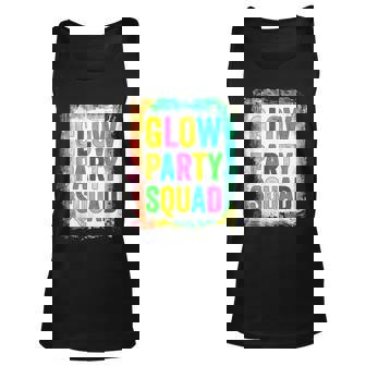 Glow Party Squad Paint Splatter Effect Glow Party Retro Unisex Tank Top | Mazezy