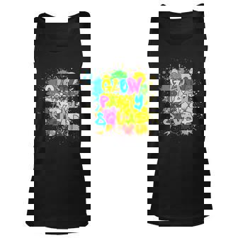 Glow Party Squad Splatter 80S Group Party Team 80S Vintage Tank Top | Mazezy