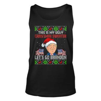 Lets Go Brandon Ugly Christmas Sweater Tank Top - Monsterry DE