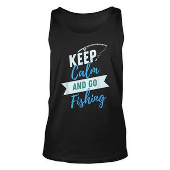 Go Fishing Gift From Kids Fathers Day Dad T Unisex Tank Top | Mazezy AU