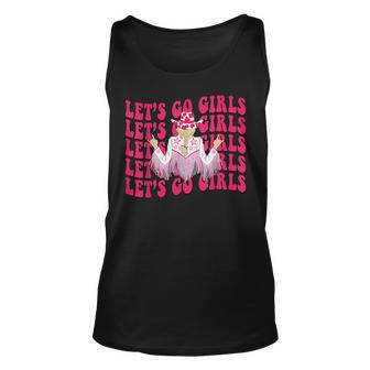 Lets Go Girls Rodeo Western Country Cowgirl Bachelorette Rodeo Tank Top | Mazezy