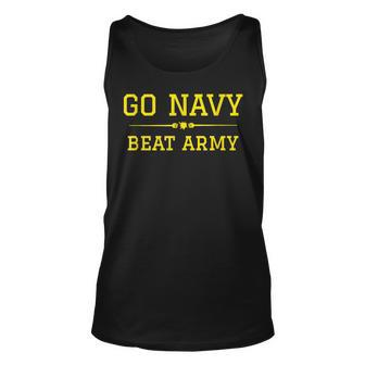 Go Navy Beat Army Us Football Funny Army Sports Gift Unisex Tank Top | Mazezy AU