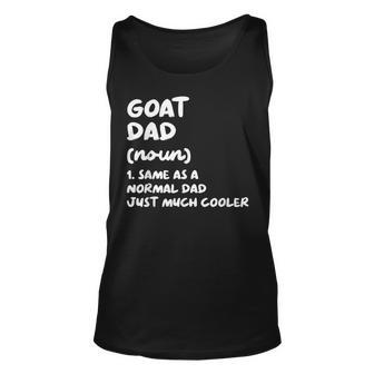 Goat Dad Definition Funny Unisex Tank Top - Seseable