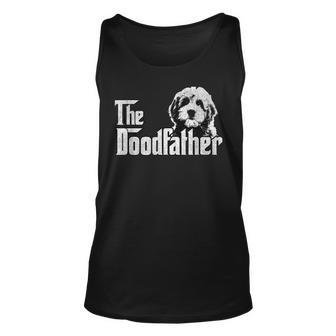 Goldendoodle Dad The Doodfather Gift Gift For Mens Unisex Tank Top | Mazezy