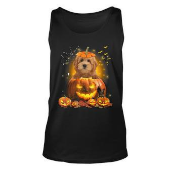 Goldendoodle Pumpkin Cute Dog Lover Halloween Tank Top - Monsterry AU