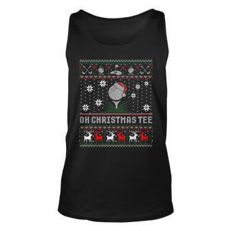 Golf Christmas Golfer Oh Christmas Ugly Sweater Tank Top | Mazezy