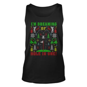 Golfing Golf Lover Ugly Christmas Sweater Party Tank Top - Monsterry DE