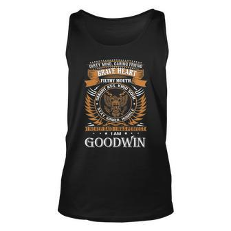Goodwin Name Gift Goodwin Brave Heart Unisex Tank Top - Seseable
