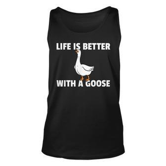 Goose Geese Gift For Goose Farmer Unisex Tank Top | Mazezy