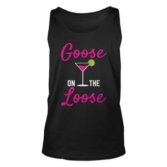 Goose On The Loose T Unisex Tank Top | Mazezy
