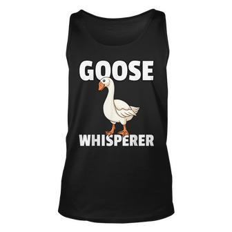 Goose Whisperer Gift For Geese Farmer Unisex Tank Top | Mazezy CA