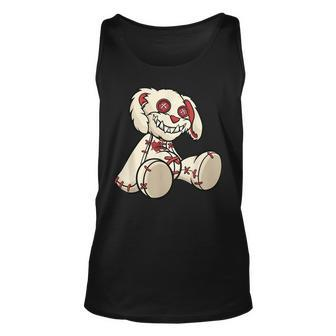 Gothic Bunny Puppy Doll Goth Horror Scary Bear Scary Tank Top | Mazezy