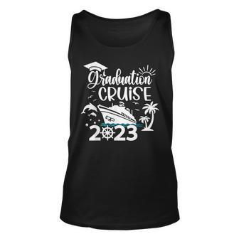 Graduation Cruise Squad 2023 Matching Family Group Vacation Unisex Tank Top - Seseable