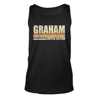 Graham Gift Name Personalized Funny Retro Vintage Birthday Unisex Tank Top | Mazezy