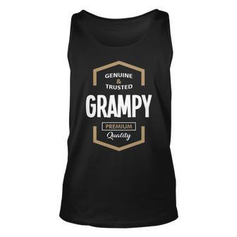 Grampy Grandpa Gift Genuine Trusted Grampy Quality Unisex Tank Top - Seseable
