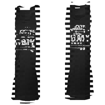 Grampy Vintage Promoted To Grampy Est 2019 Gift Unisex Tank Top | Mazezy