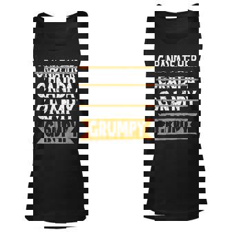 Grandad Grandfather Grandpa Grampy Grumpy Old Man Unisex Tank Top | Mazezy
