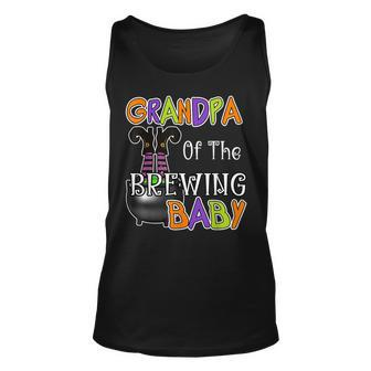 Grandpa Of Brewing Baby Halloween Theme Baby Shower Spooky Tank Top - Monsterry