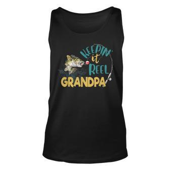 Grandpa Keeping It Reel Fishing - Father Day Gift Unisex Tank Top | Mazezy