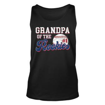 Grandpa Of Rookie 1 Years Old Team 1St Birthday Baseball Unisex Tank Top | Mazezy