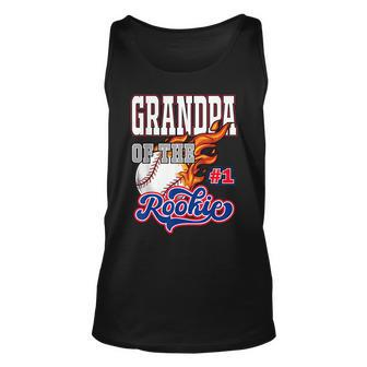 Grandpa Of The Rookie 1 Years Old Team Matching Party Tank Top | Mazezy