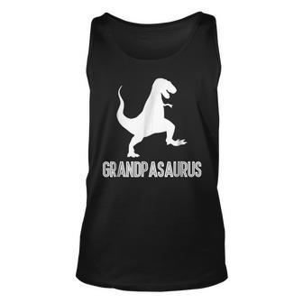 Grandpasaurus Rex Grandpa Dinosaur Fathers Day Unisex Tank Top | Mazezy